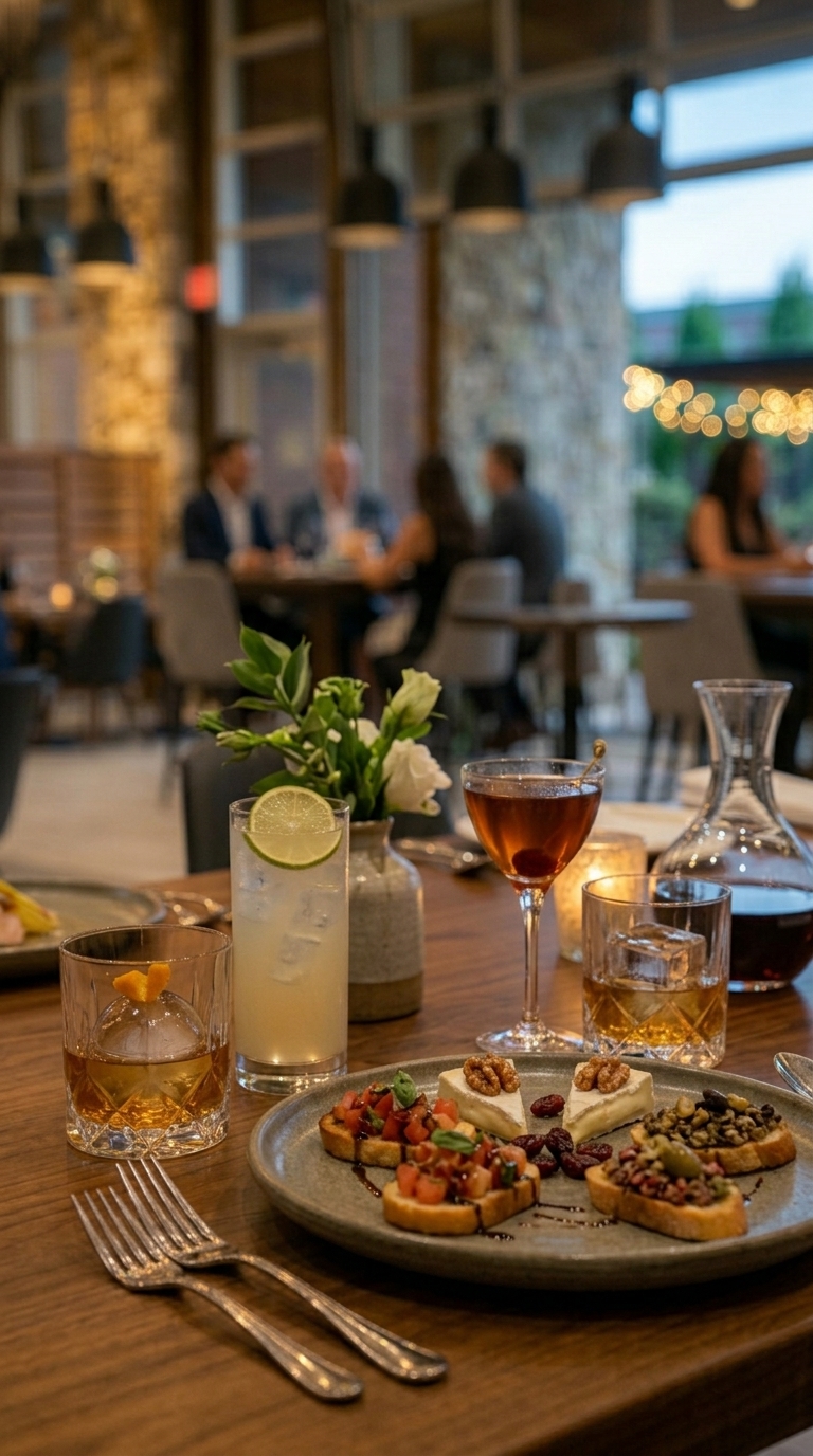 Cocktails and appetizers at the Veristone Capital reception