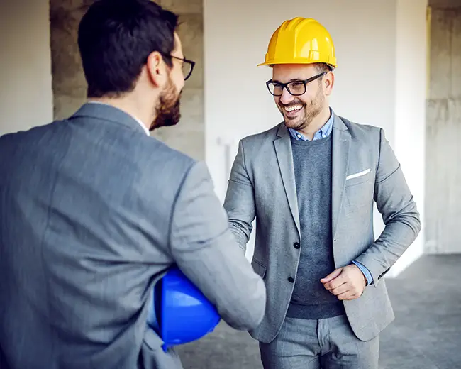 shaking hands after making a deal